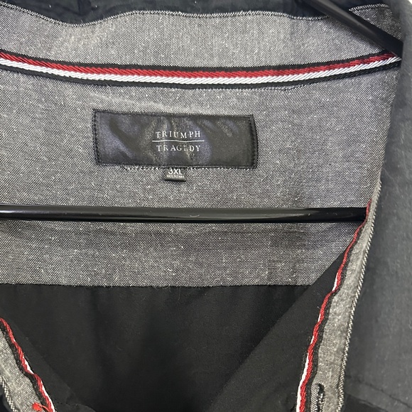 triumph tragedy Other - Classic Black Button-Up Shirt size 3XL